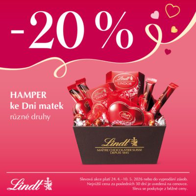 obrázek obsahuje: Sleva 20 % na hamper ke Dni matek