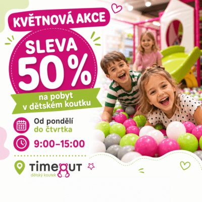 obrázek obsahuje: Květnová 50% sleva