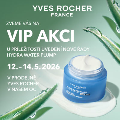 obrázek obsahuje: VIP AKCE v prodejně rostlinné kosmetiky Yves Rocher