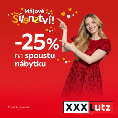 obrázek obsahuje: -25 % na spoustu nábytku