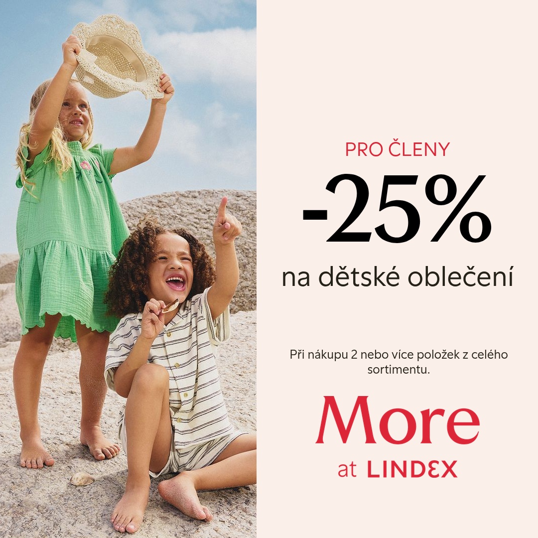 25% sleva na dětské oblečení