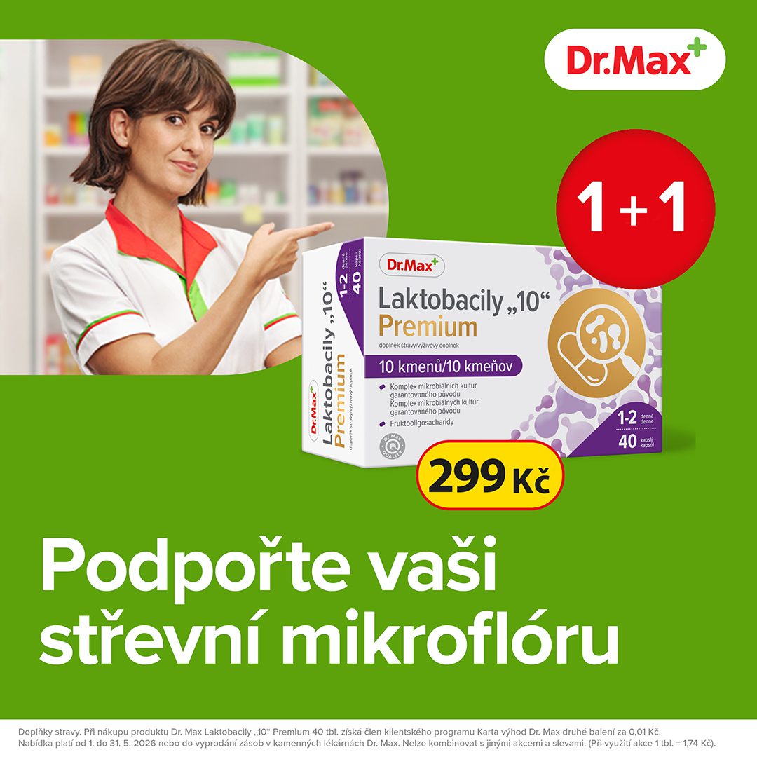 Dr. Max Laktobacily 10 Premium 1 + 1