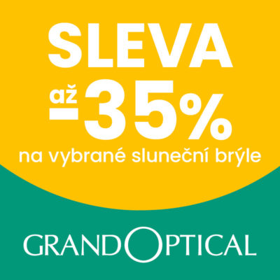 obrázek obsahuje: Předsezonní výprodej slunečních brýlí v GrandOptical!
