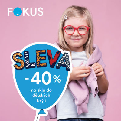 obrázek obsahuje: Sleva - 40 % na skla do dětských brýlí