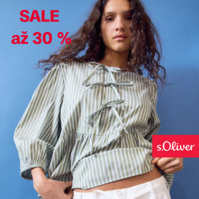 obrázek obsahuje: s.Oliver výprodej – slevy až 30 %