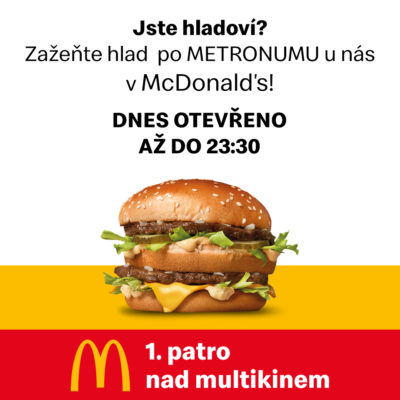 obrázek obsahuje: Dnes výjimečně otevřeno déle! 