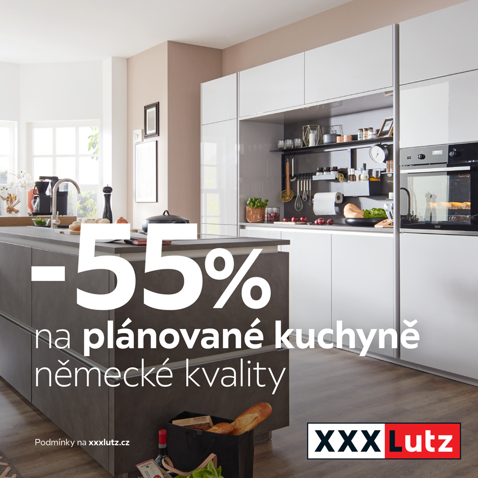 Sleva 55 % na plánované kuchyně