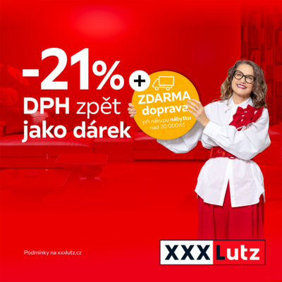obrázek obsahuje: -21 % DPH zpět jako dárek