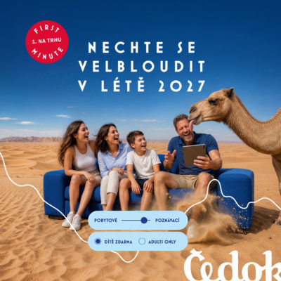 obrázek obsahuje: Čedok spouští First Minute Léto 2027!
