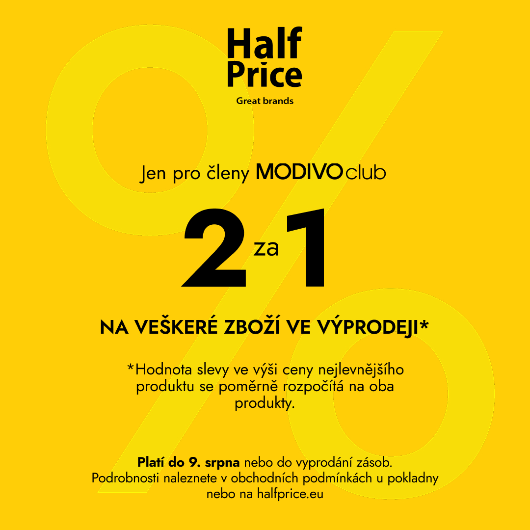 2 za 1 pro členy MODIVOclub!