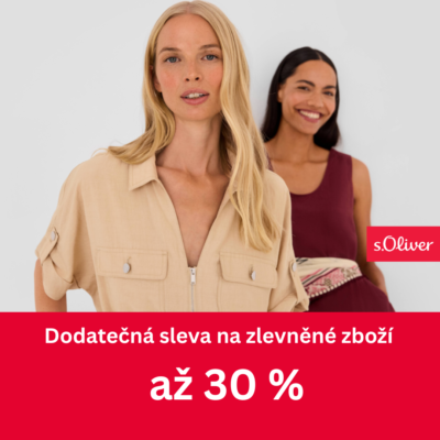 obrázek obsahuje: Závěr výprodejů v s.Oliver – dodatečná sleva až 30 %!