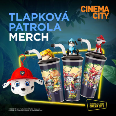 obrázek obsahuje: Merch s Tlapkovou patrolou dorazil do Cinema City!