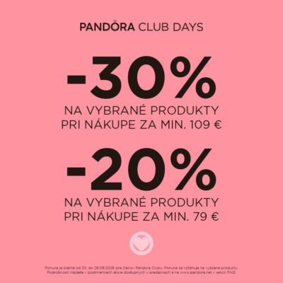obrázek obsahuje: PANDORA Club Days