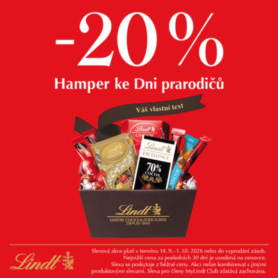 obrázek obsahuje: -20 % na hamper ke Dni prarodičů