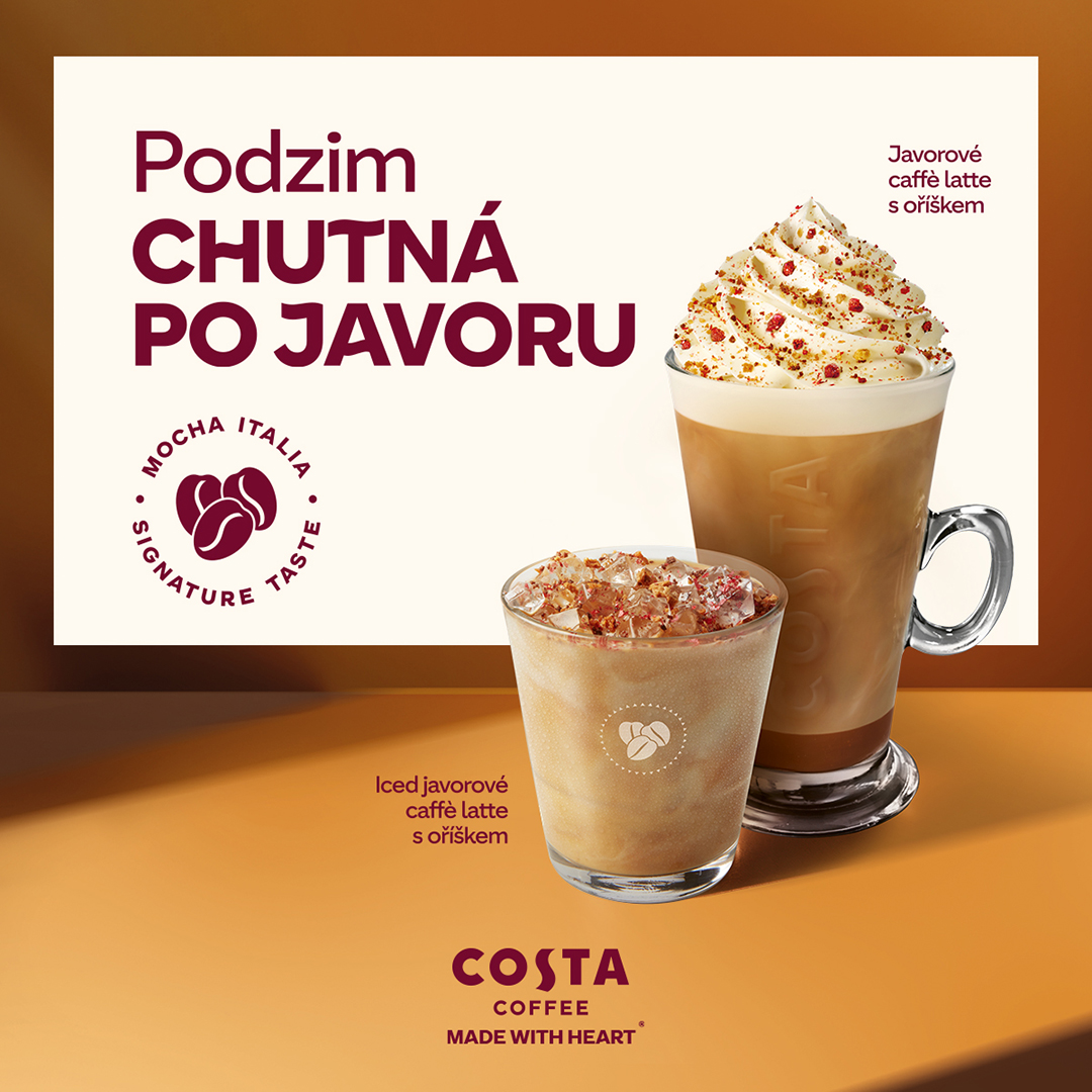 Javorové caffè latte s oříškem