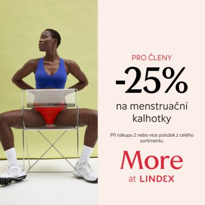 obrázek obsahuje: 25% sleva na menstruační kalhotky
