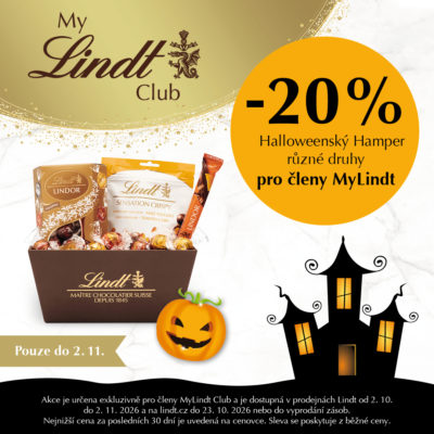 obrázek obsahuje: -20 % na Halloweenské hampery