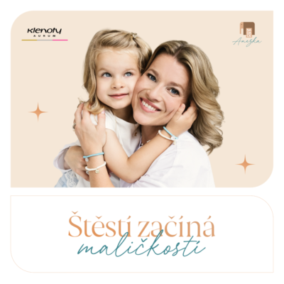 obrázek obsahuje: Limitovaná edice náramků vytvořených ve spolupráci Klenoty Aurum × Nadace Anežka