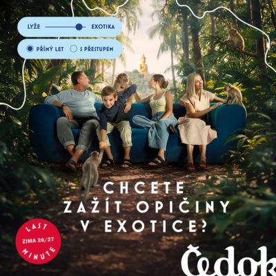 obrázek obsahuje: Ne jindy, ale teď. Vyberte si zimní dovolenou!