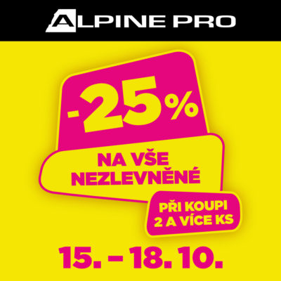 obrázek obsahuje: Sleva 25 % na aktuální kolekci ALPINE PRO při koupi 2 a více kusů