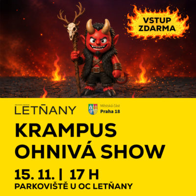 obrázek obsahuje: Krampus ohnivá show