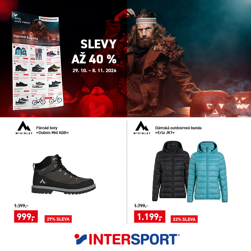 Slevové kupony INTERSPORT jsou tady!
